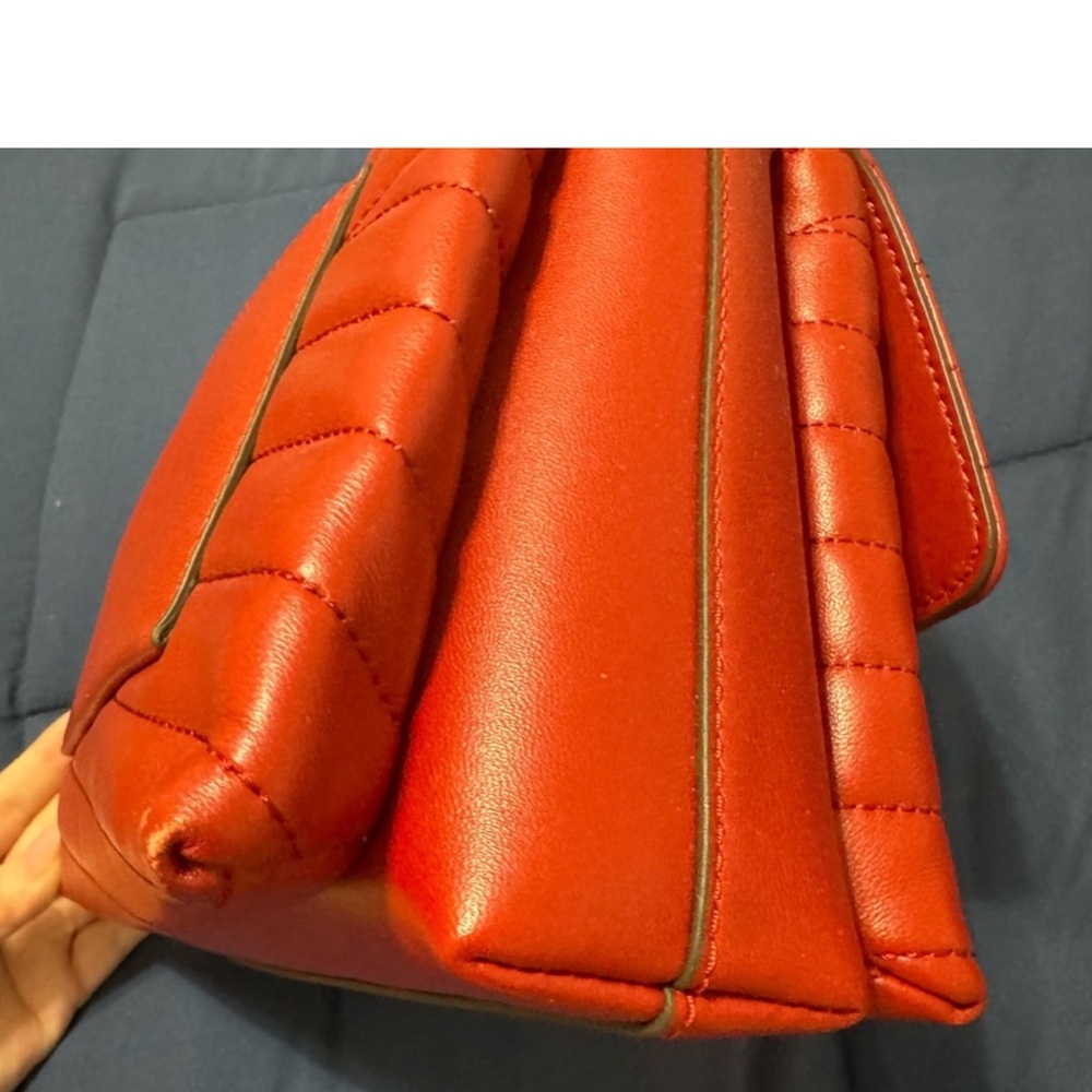 Tory Burch Red Quilted Shoulder Bag